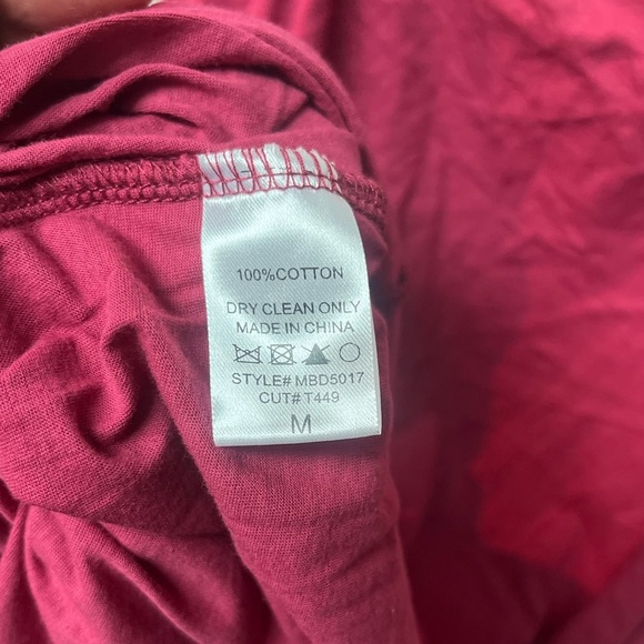 LA MIEL Burgundy Ruched Mini Dress - Picture 5 of 5